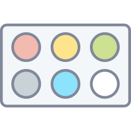 scheda colori icona