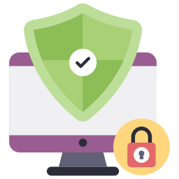 Computer protection icon