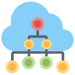 mapa del sitio en la nube icono