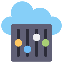 pannello di controllo cloud icona