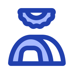 Camping tent icon