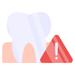 tandheelkundige waarschuwing icoon