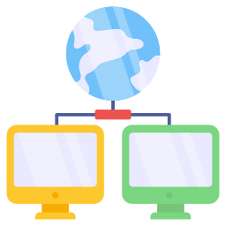 Global data sharing icon