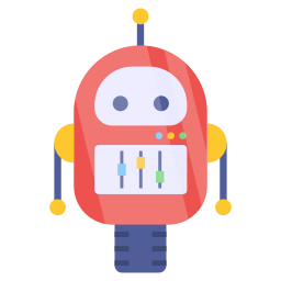 Mechanical bot icon