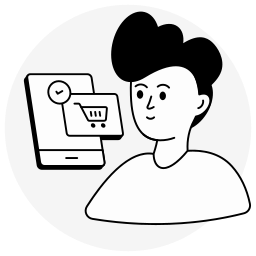Online shopping icon