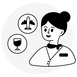 stewardess icon