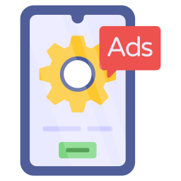 gestion des publicités mobiles Icône