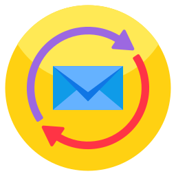 ricaricamento e-mail icona