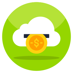 Cloud money icon