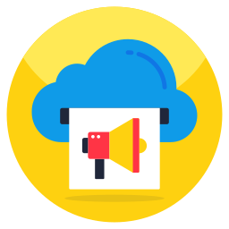 cloud-aankondiging icoon