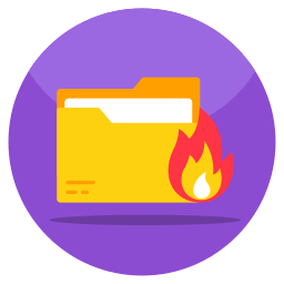 File burning icon