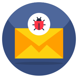posta contenente malware icona