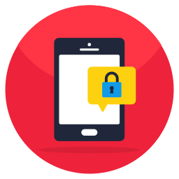 mobiler sicherer chat icon