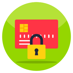 sicurezza della carta bancomat icona