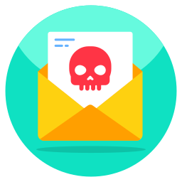 piratage d'enveloppe de piratage de courrier électronique Icône