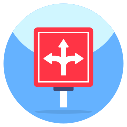 Triple direction arrows icon