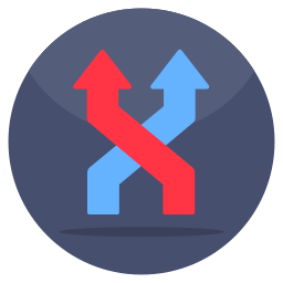 Directional arrows icon
