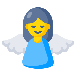 ángel alado icono