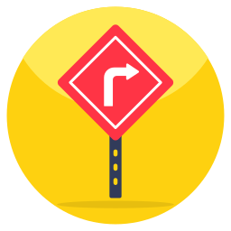 Directional board icon