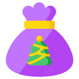 Christmas pouch icon