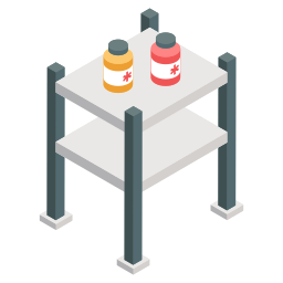 Side table trolley icon