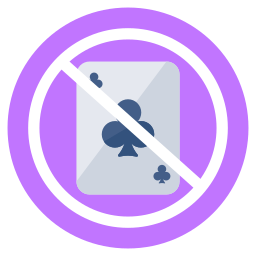 Stop playing cards icon