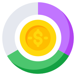 cuadro financiero icono