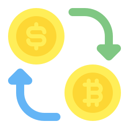 cambio di valuta icona