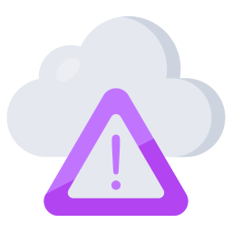 Cloud error icon