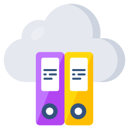 archivio cloud icona