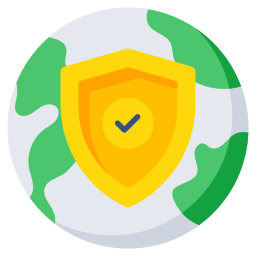 Worldwide security icon