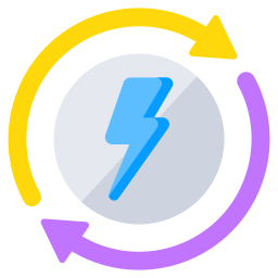 reprocessamento de energia Ícone