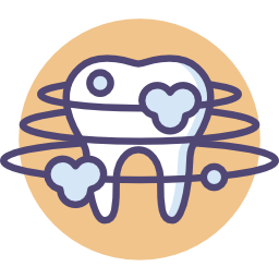 Tooth cleaning icon