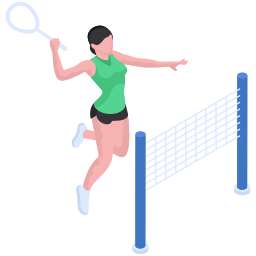 jeu de badminton Icône