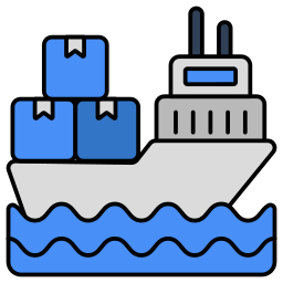 barco de carga Ícone