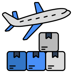 aereo cargo icona