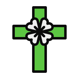 Christian cross icon