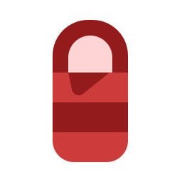 Sleeping bag icon