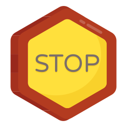 Stop badge icon