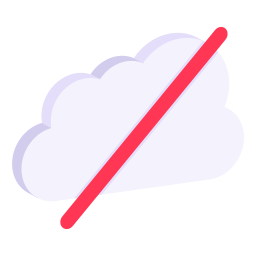 verbod wolk icoon