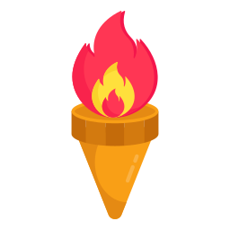 brennende fackel icon