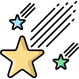 Falling star icon