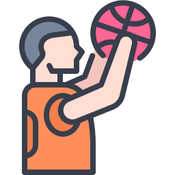 jugador de baloncesto icono