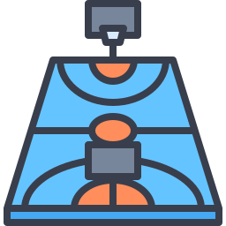 terrain de basketball Icône