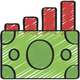 diagramme à bandes Icône