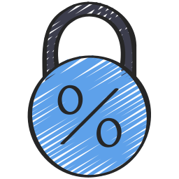 Fixed interest rate icon