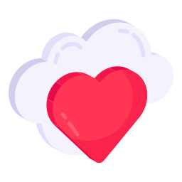 romantische wolk icoon