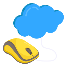Cloud pointer icon