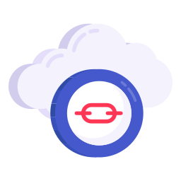 collegamento al cloud icona