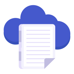 Cloud archive icon